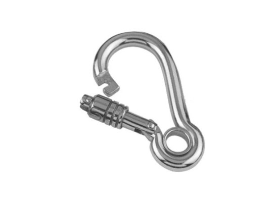 Mosqueton Bombero Inox 316 con Apertura Exterior y Ojillo Vinox