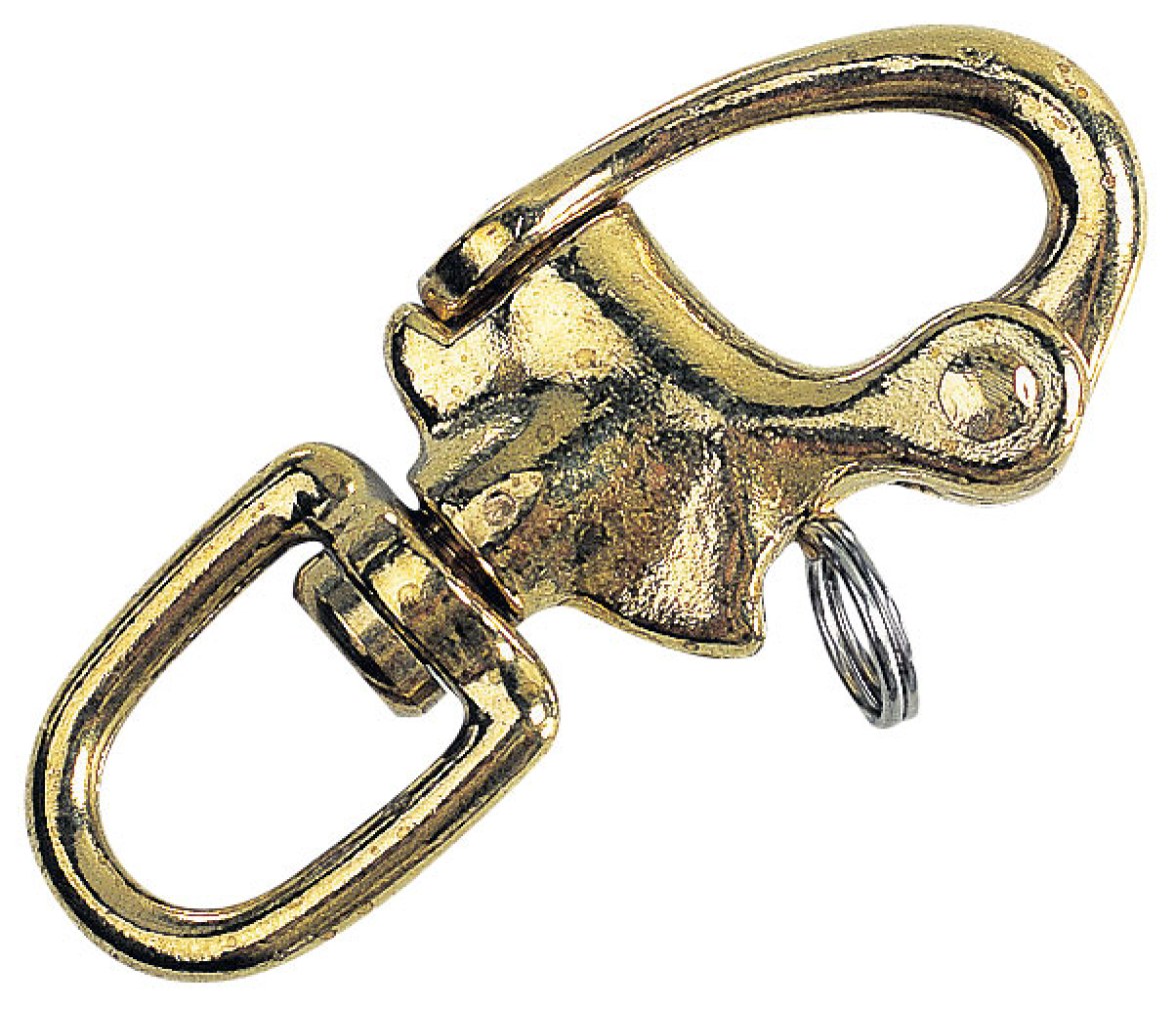 Mosqueton Driza Giratorio Bronce 75mm