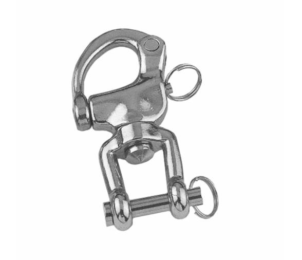 Mosqueton Driza Giratorio con Grillete Inox