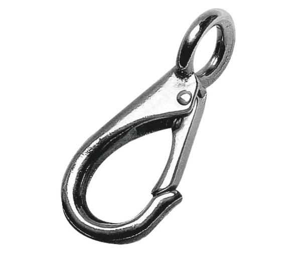 Mosqueton Fijo Laton Cromado 48mm