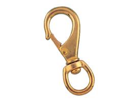 Mosqueton Laton Pulido con Anilla Giratoria Vinox