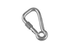 SPRING HOOK INOX 316 WITH SCREW NUT AND EYELET VINOX