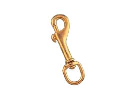 Brass Polish Swivel Eye Bolt Snap Vinox