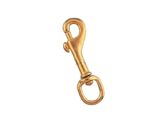Brass Polish Swivel Eye Bolt Snap Vinox