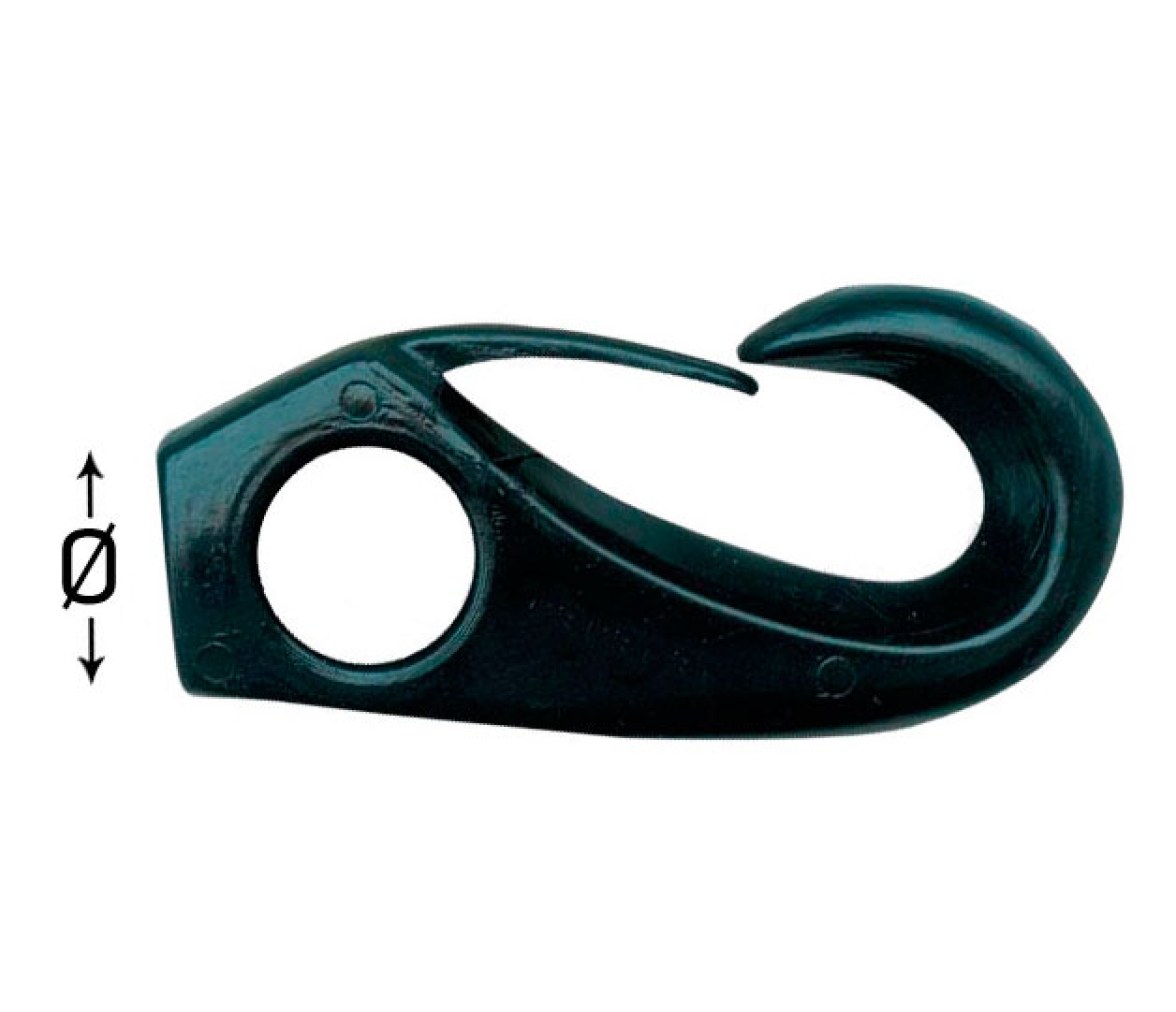 Mosqueton Nylon Negro