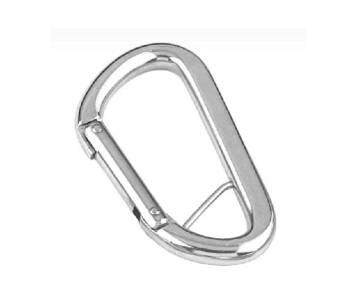 Mosqueton Plano con Ojo Apertura Lateral Inox 316 Vinox