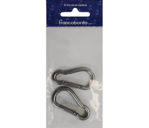 Mosqueton Bombero Inox 316 - 2 unidades