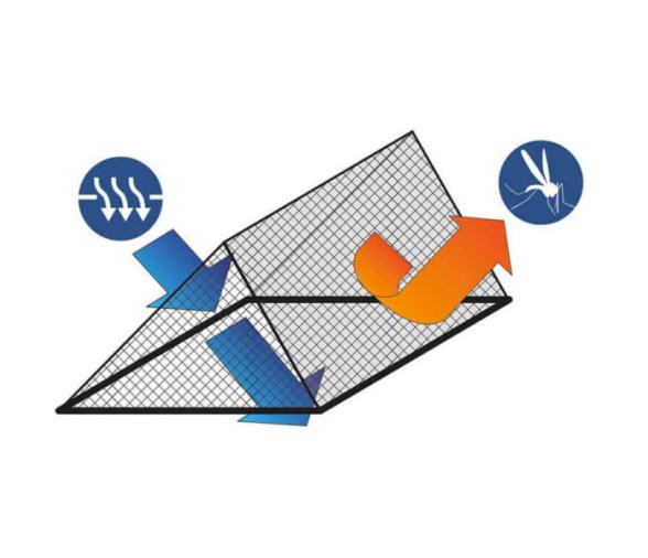 Mosquitera para Escotilla Abierta Grande 1715