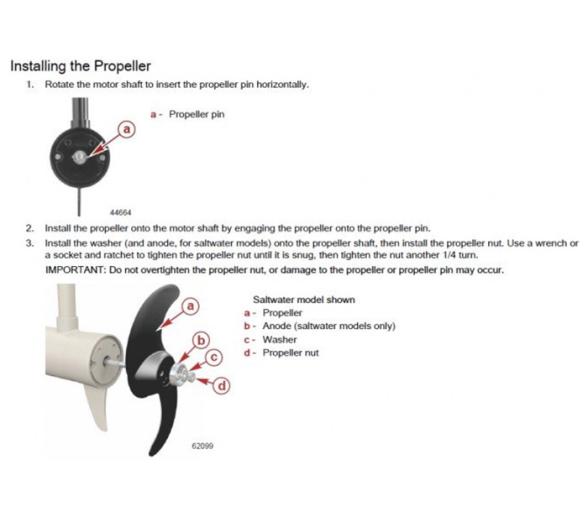 Motorguide Kit Tuerca y Anodo Helice