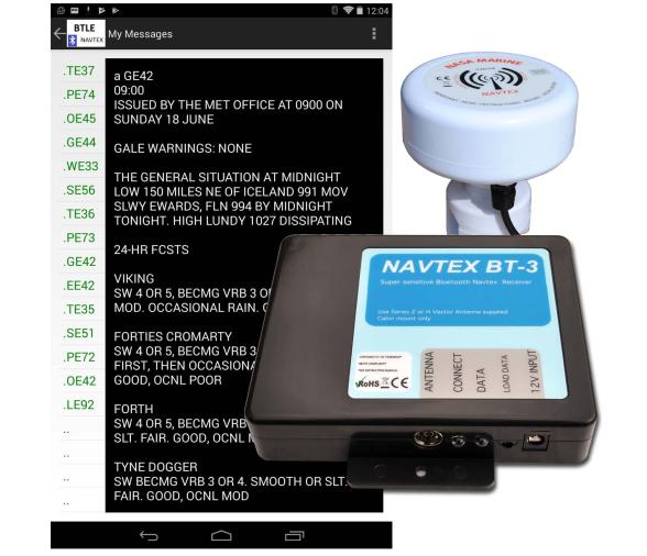 Nasa BT-3 Navtex Bluetooh  con Antena H Vector