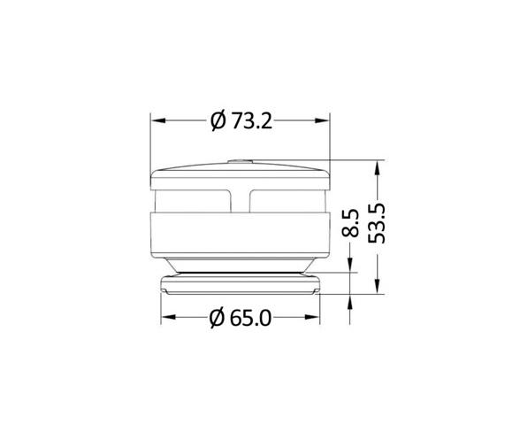 Navilight 1 NM Luz de Navegación Bicolor 360º con Soporte Magnético