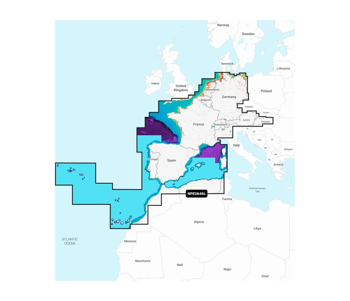 Navionics Platinum+ XL3 31P Cartography (Iberian Peninsula)