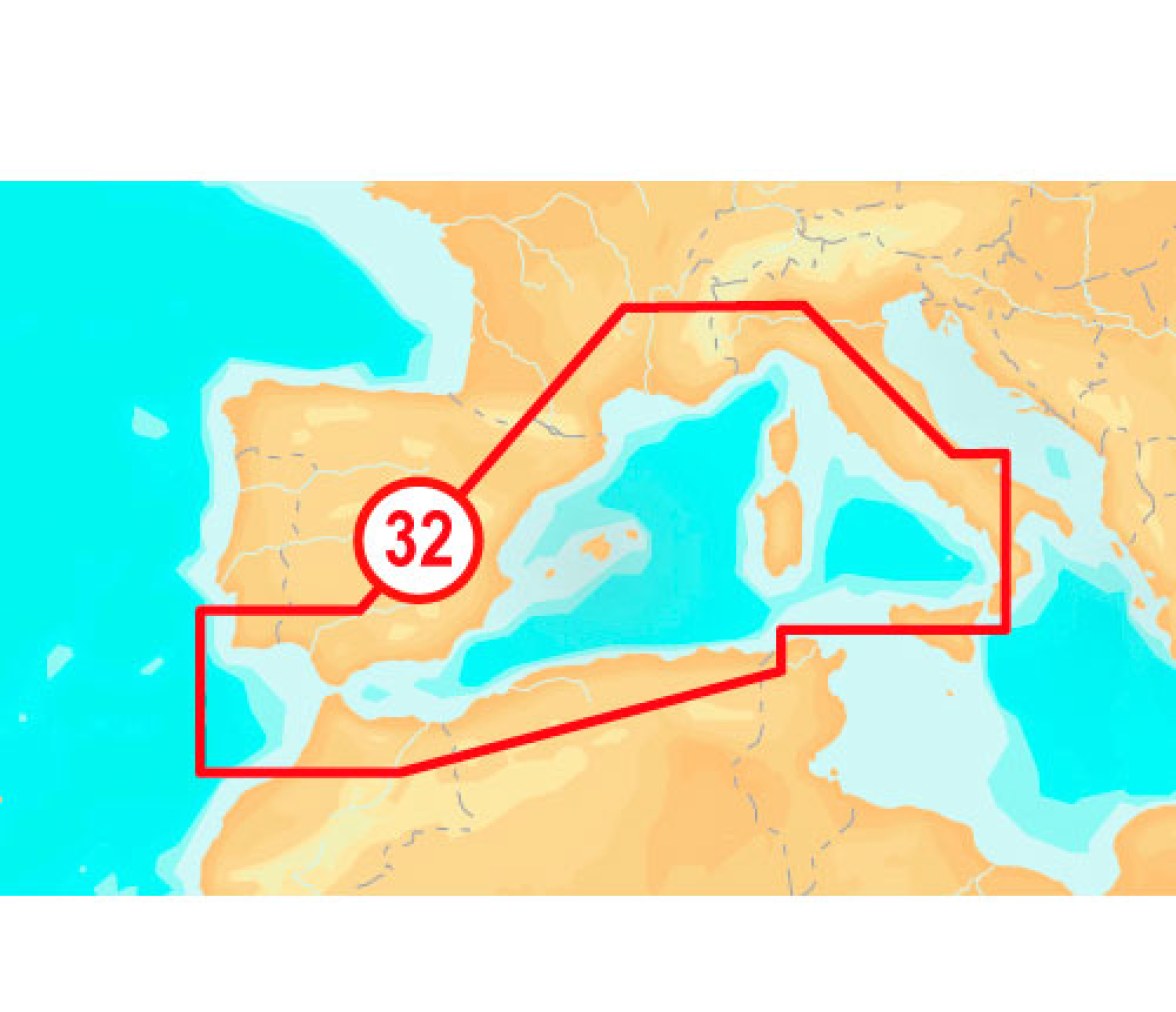 Navionics Cartografia Nautica Platinum+ Large Mediterraneo Oeste