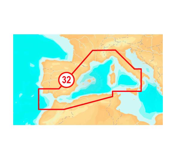 Navionics Cartografia Nautica Platinum+ Large Mediterraneo Oeste