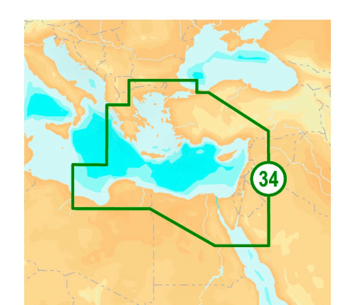 Navionics Cartografia Nautica Platinum+ XL3 34P Mediterraneo Este