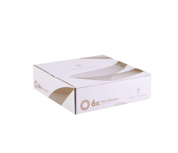 Navy Royal Pack 6 Platos Postre Delfino