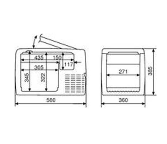 Nevera Portatil de Compresor CoolFreeze CF-35 Waeco