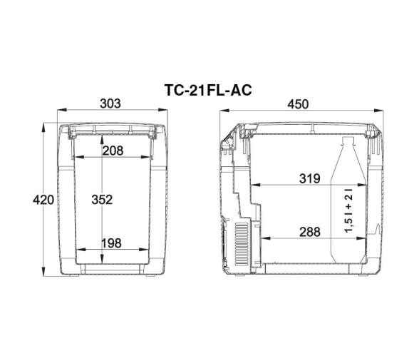 Dometic Nevera Portatil Termoelectrica TropiCool TC-21FL