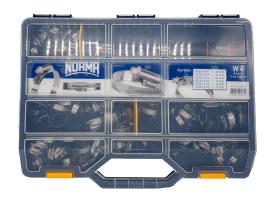 NORMA Maletín de Abrazaderas Inoxidables con Destornillador Flexible