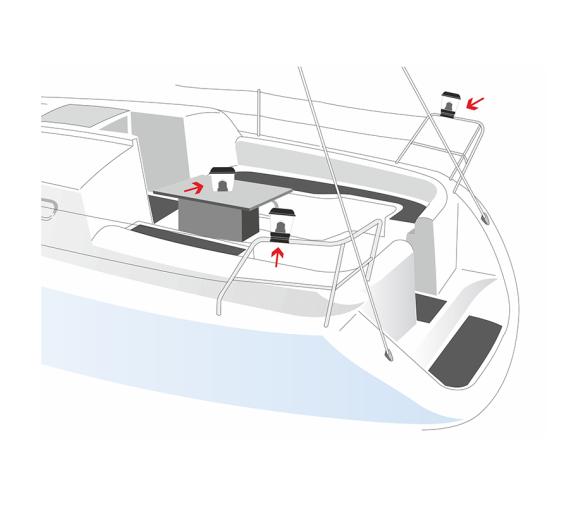 Nuova Rade Linterna Marina recargable con luz solar