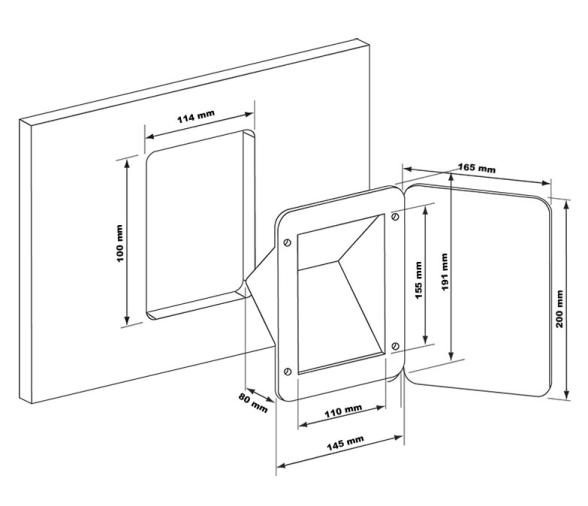 Nuova Rade  Caja a Empotrar con Puerta