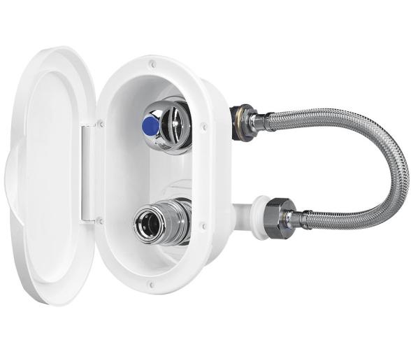 Nuova Rade Caja Salida de Agua-Grifo Blanco Acodado