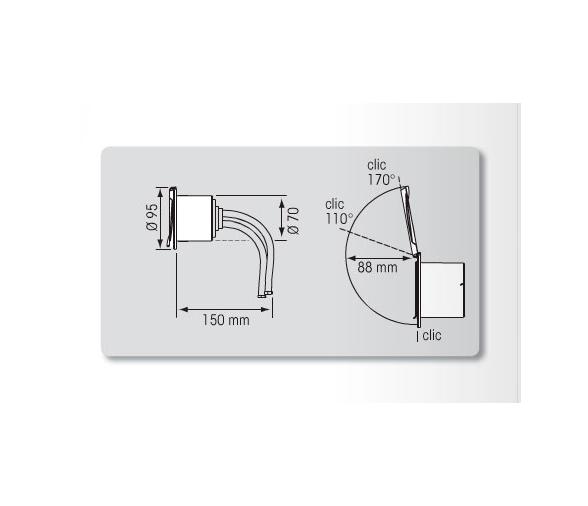 Nuova Rade Caja Simple para Mezclador y Grifo