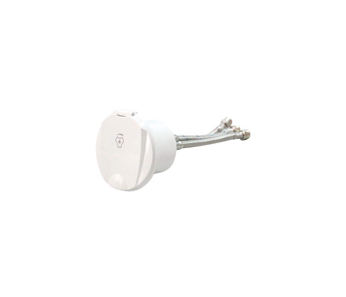Nuova Rade White deck mixer tap