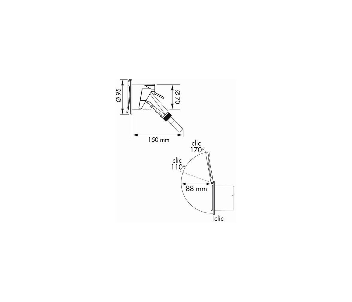 Nuova Rade White deck mixer tap