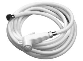 Nuova Rade White Shower with Hose 3 Meters