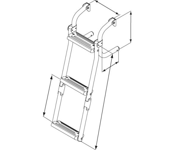 Nuova Rade Escalera Inox con Peldaños Estrechos