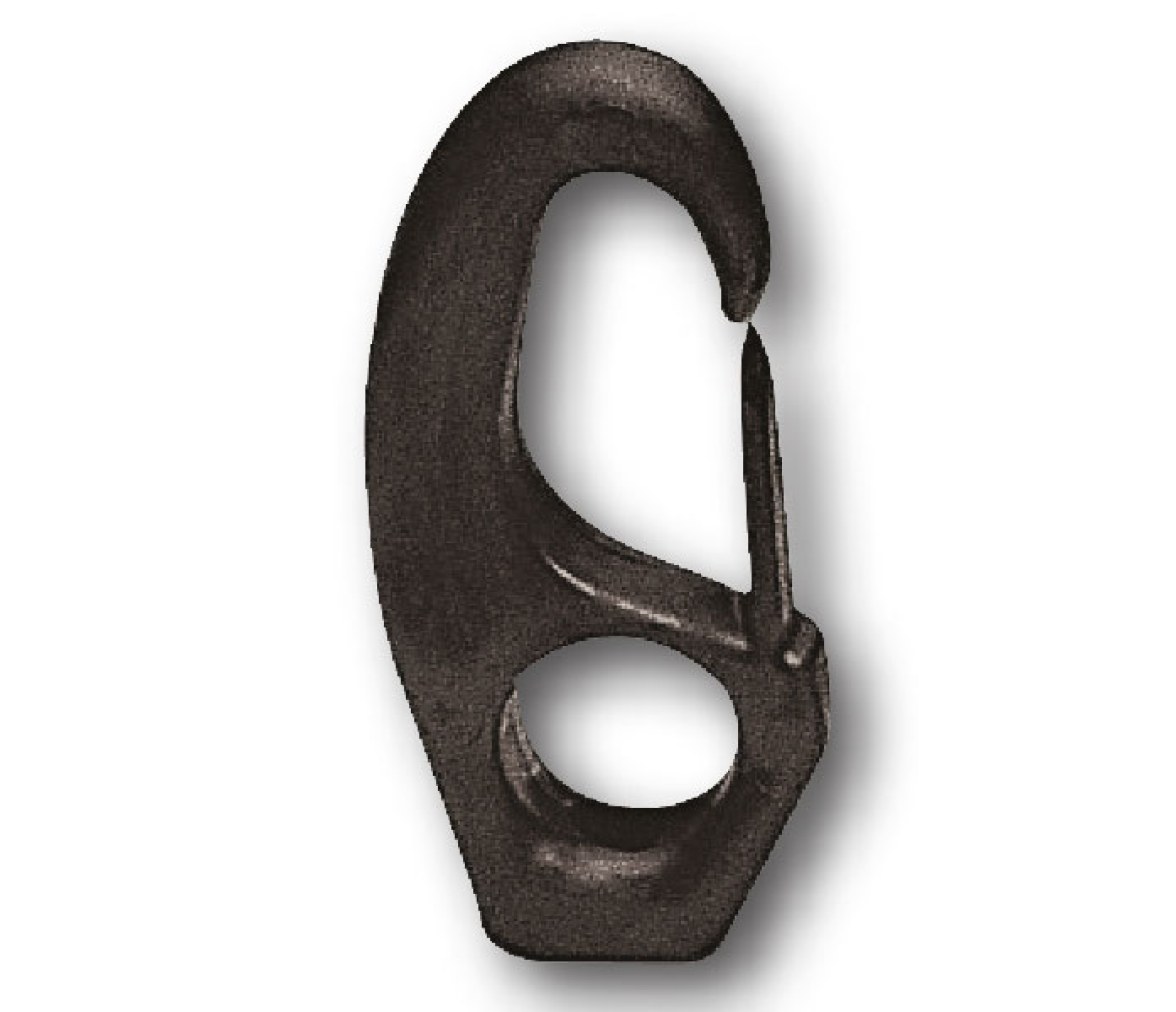Nuova Rade Mosqueton Nylon Negro 15 mm
