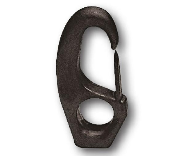 Nuova Rade Mosqueton Nylon Negro 15 mm