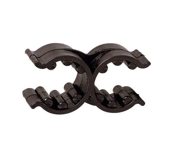 Nuova Rade Pinza doble soporte de plastico ajustable 18-25MM