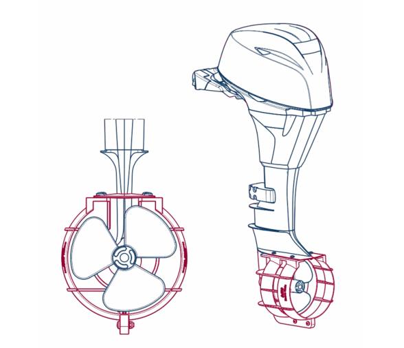 Nuova Rade Propeller Guard - Protector de Hélice 25-35hp