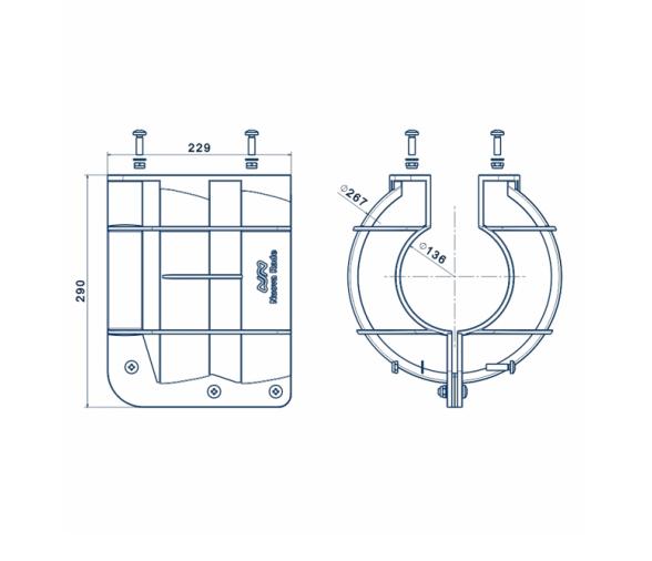Nuova Rade Propeller Guard - Protector de Hélice Amarillo Ø23cm