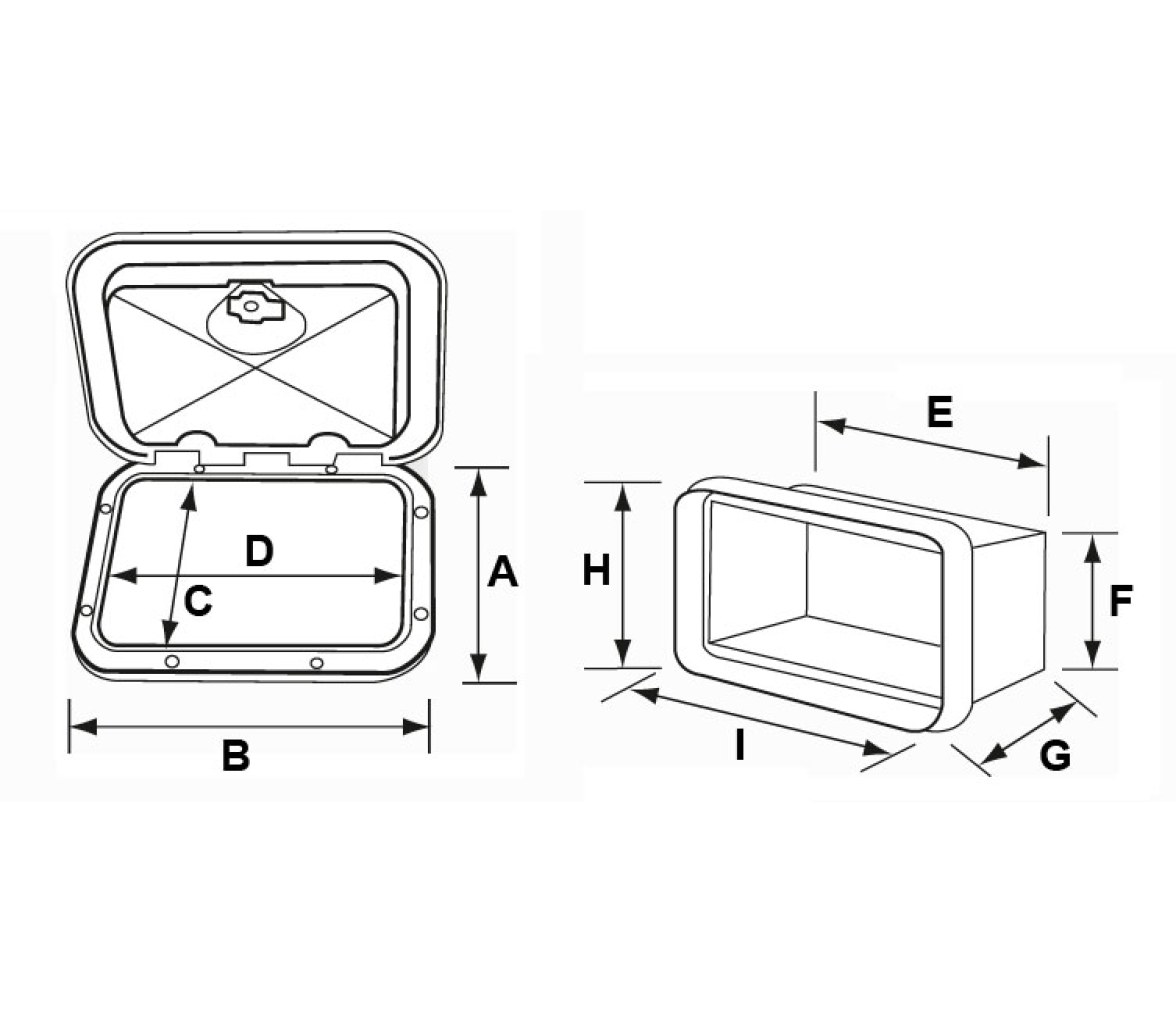 Nuova Rade Registro Classic con Cofre 355x600mm