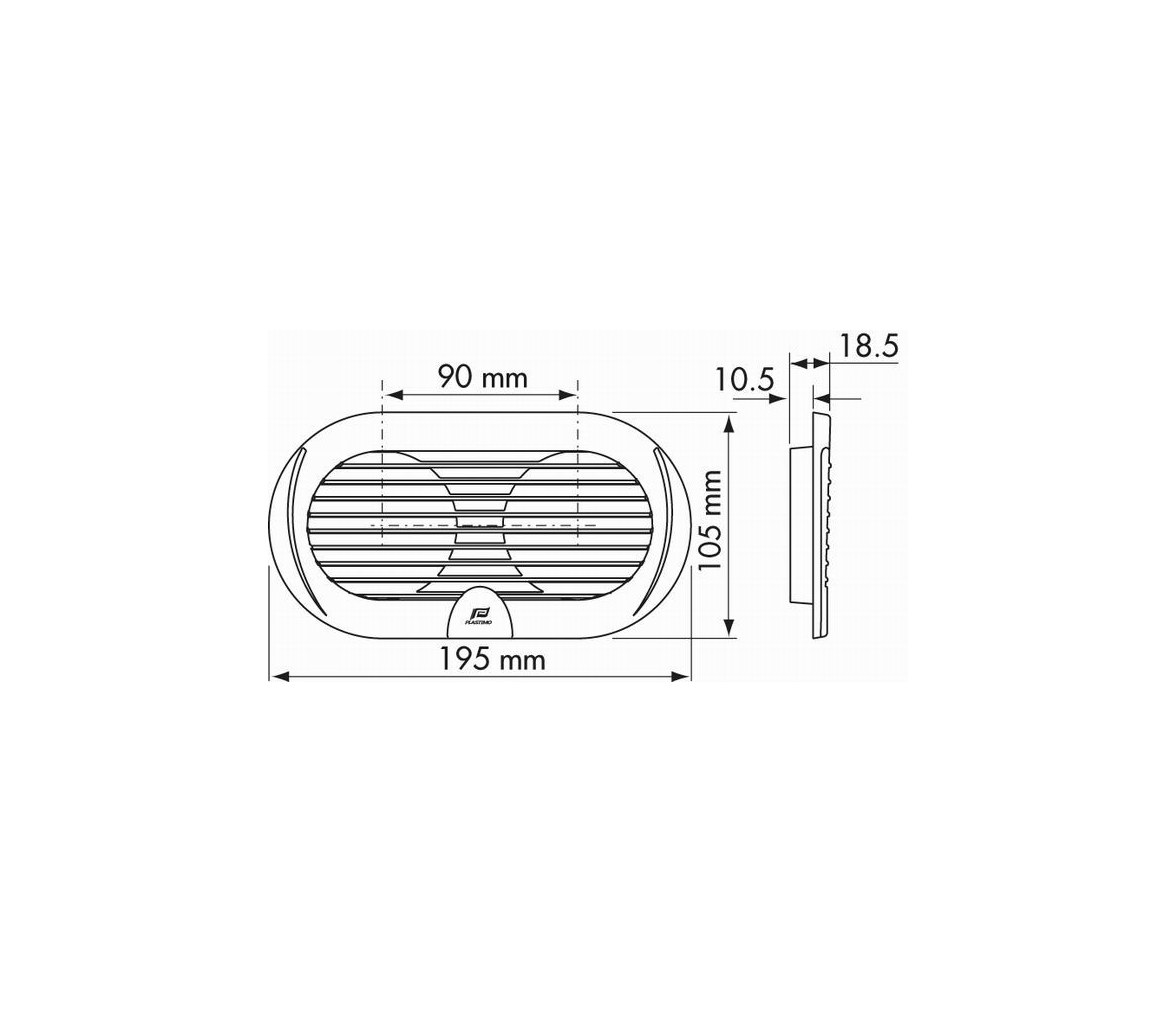 Nuova Rade Rejilla doble ventilacion redonda