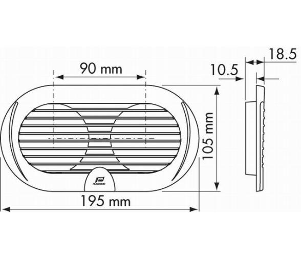 Nuova Rade Rejilla doble ventilacion redonda