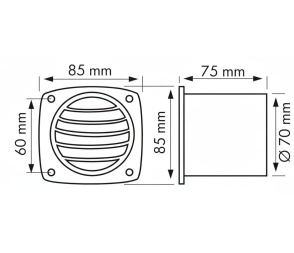 Nuova Rade Rejilla Ventilacion Redonda