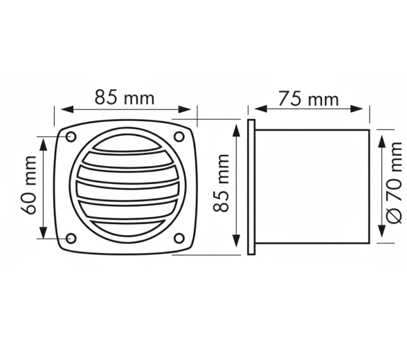 Nuova Rade Rejilla Ventilacion Redonda