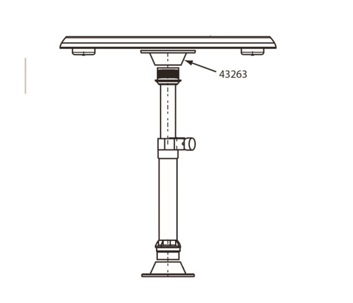 Nuova Rade Soporte Superficie Pedestal Mesa Parte Superior