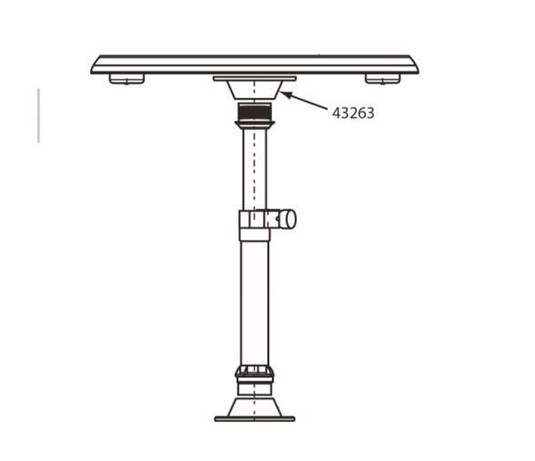 Nuova Rade Soporte Superficie Pedestal Mesa Parte Superior