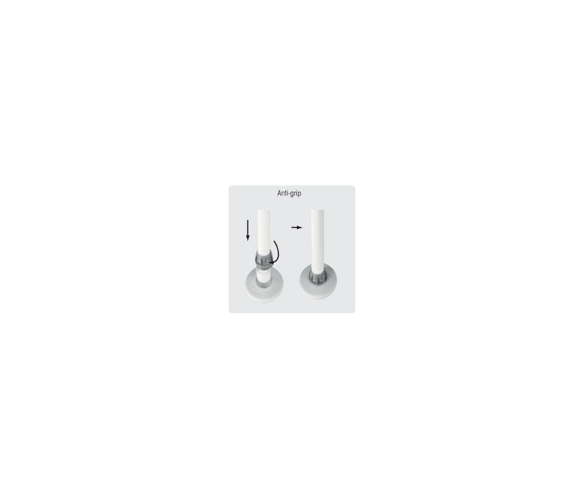 Nuova Rade Fixed tube white enamelled small