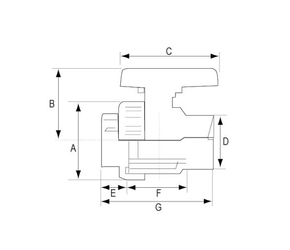 Nuova Rade Valvula de Bola Gris/Naranja