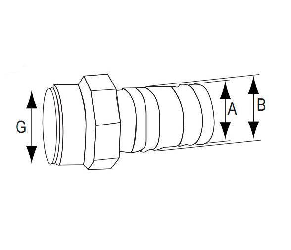 Nuova Rade Adaptador Manguera para Valvula