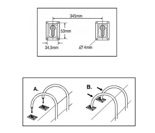 Nuova Rade Fijacion para Escalera