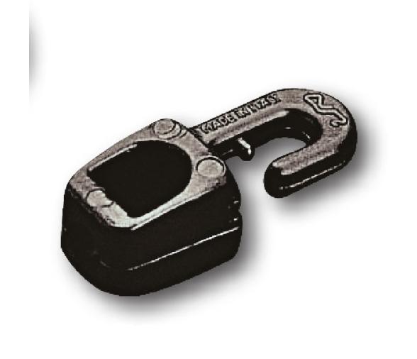 Nuova Rade Gancho Cerrado Negro Sandow diametro 6 mm