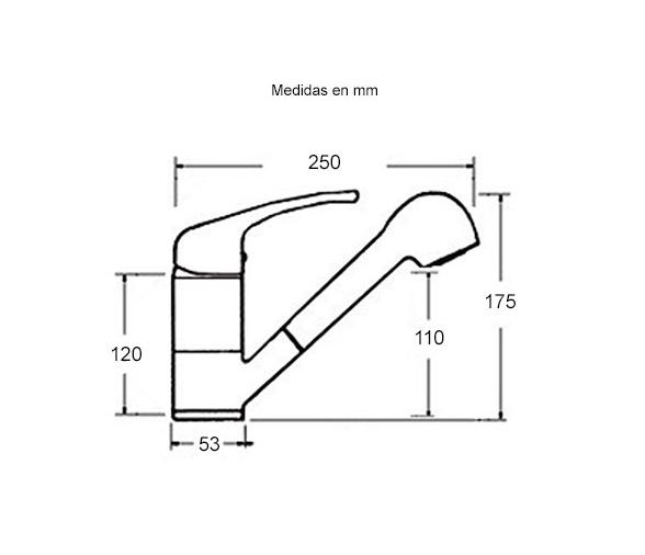 Nuova Rade Grifo  con  Ducha Extraíble