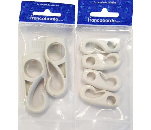 Nuova Rade Mosqueton Nylon Blanco en Pack